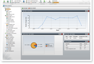 Web analytics Dashboard