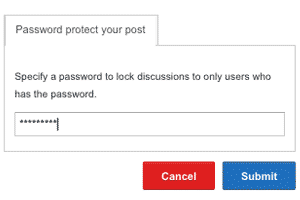 password protected